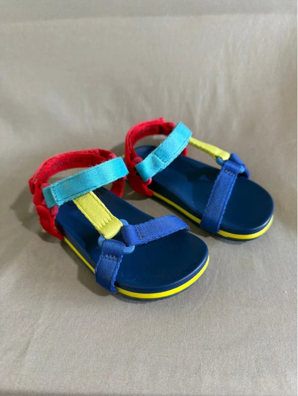 Wonder Nation Kids Colorful Adjustable Strap Sandals Size 6